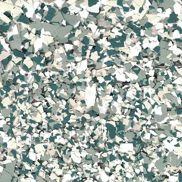 Abstract pattern with green, white, and gray shapes resembling scattered pieces of paper. No recognizable landmarks or historical buildings are visible.